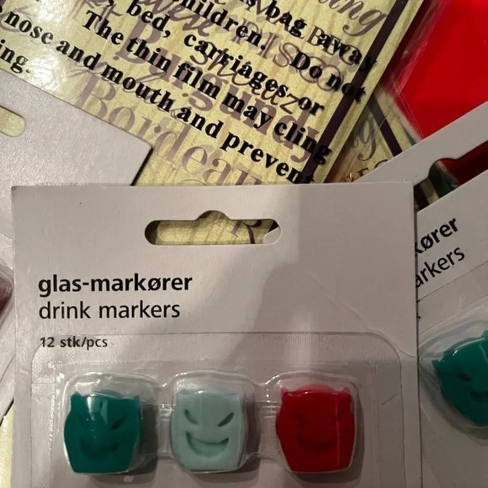 Cocktail Glass Markers / Wine Glass Markers‎ / Wine Bags and Wine Tags (h/bar)